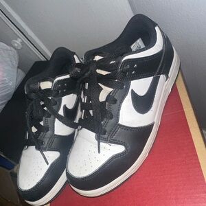 Kids Black and White Panda Dunks